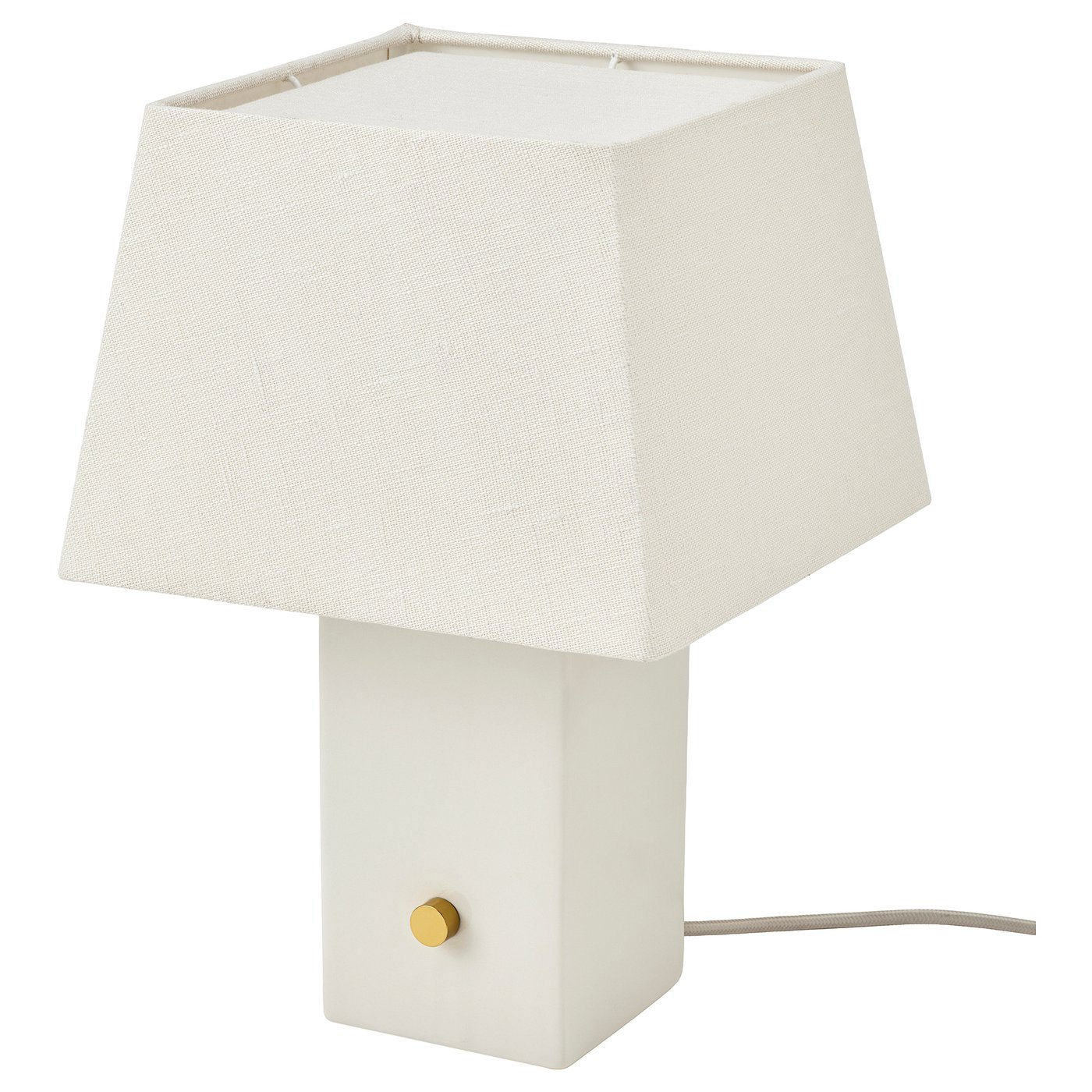 Halgatt Table Lamp - Dimmable White/white Ceramic 35 Cm