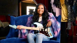 Malina Moye poses with her signature Kramer Pacer