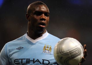 Micah Richards in action for Manchester City against Liverpool in January 2012.