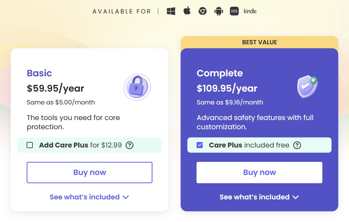 Qustodio Pricing