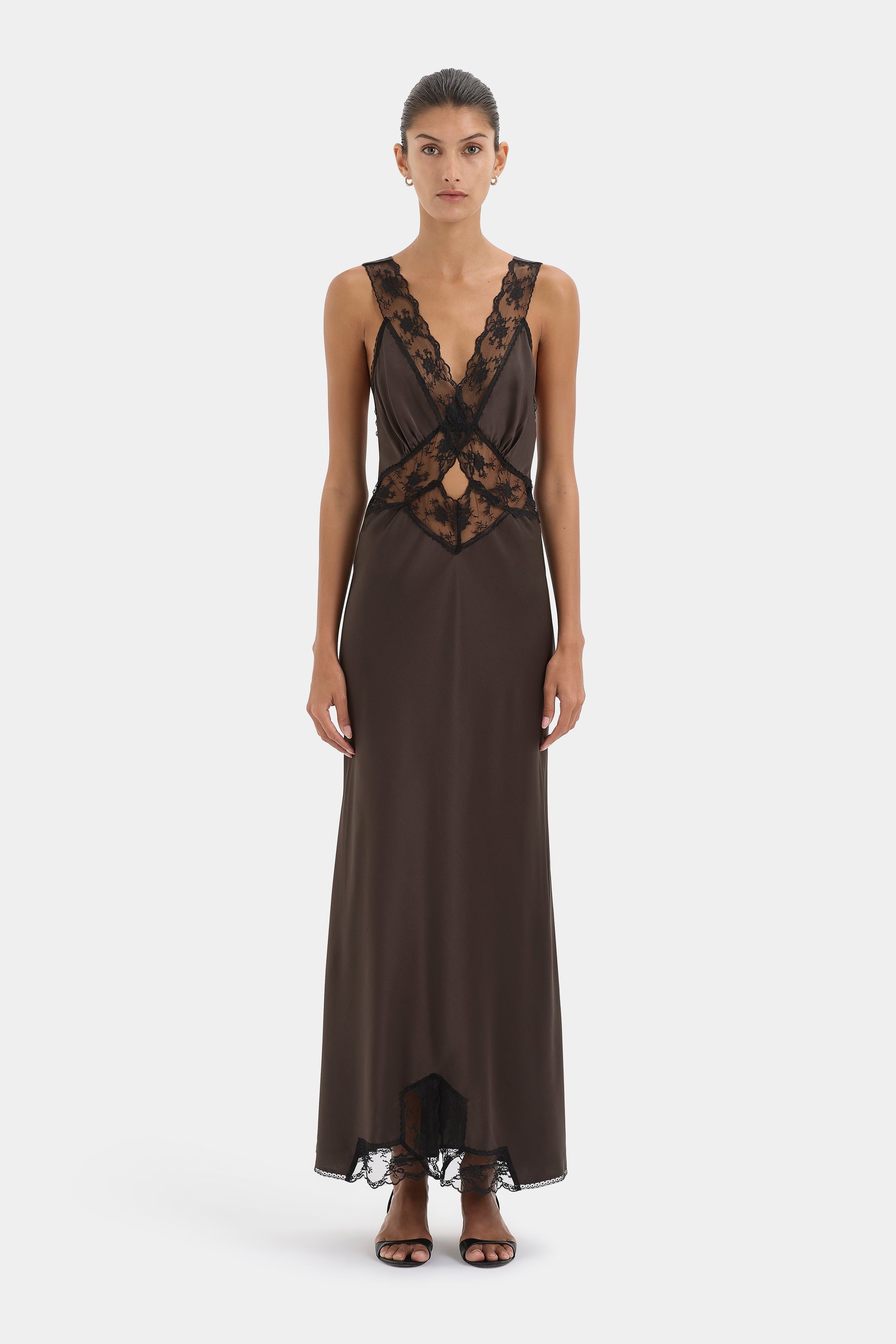 Aries Cut Out Gown-Bitter Chocolate / 2