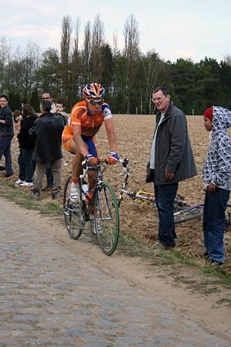 Pedro Horrillo Munoz (Rabobank) sticks out his tongue at the photographer!