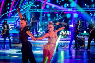 James Jordan dancing with wife Ola on Strictly