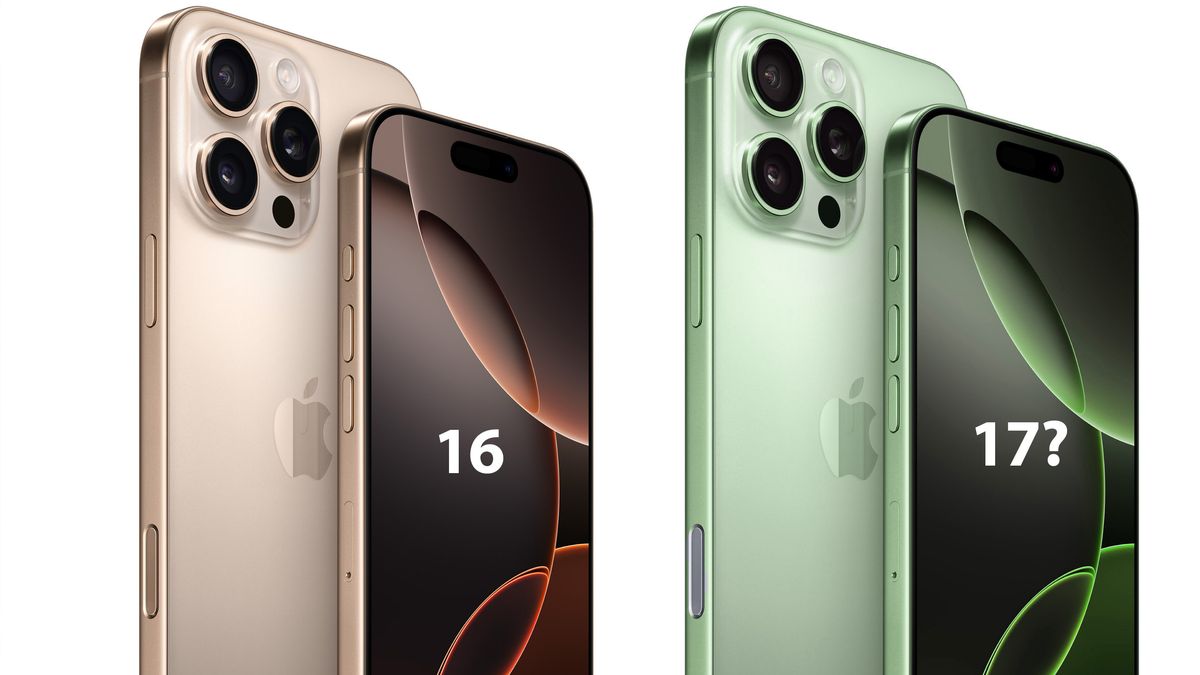 iPhone 16 and iPhone 17 (simulated)