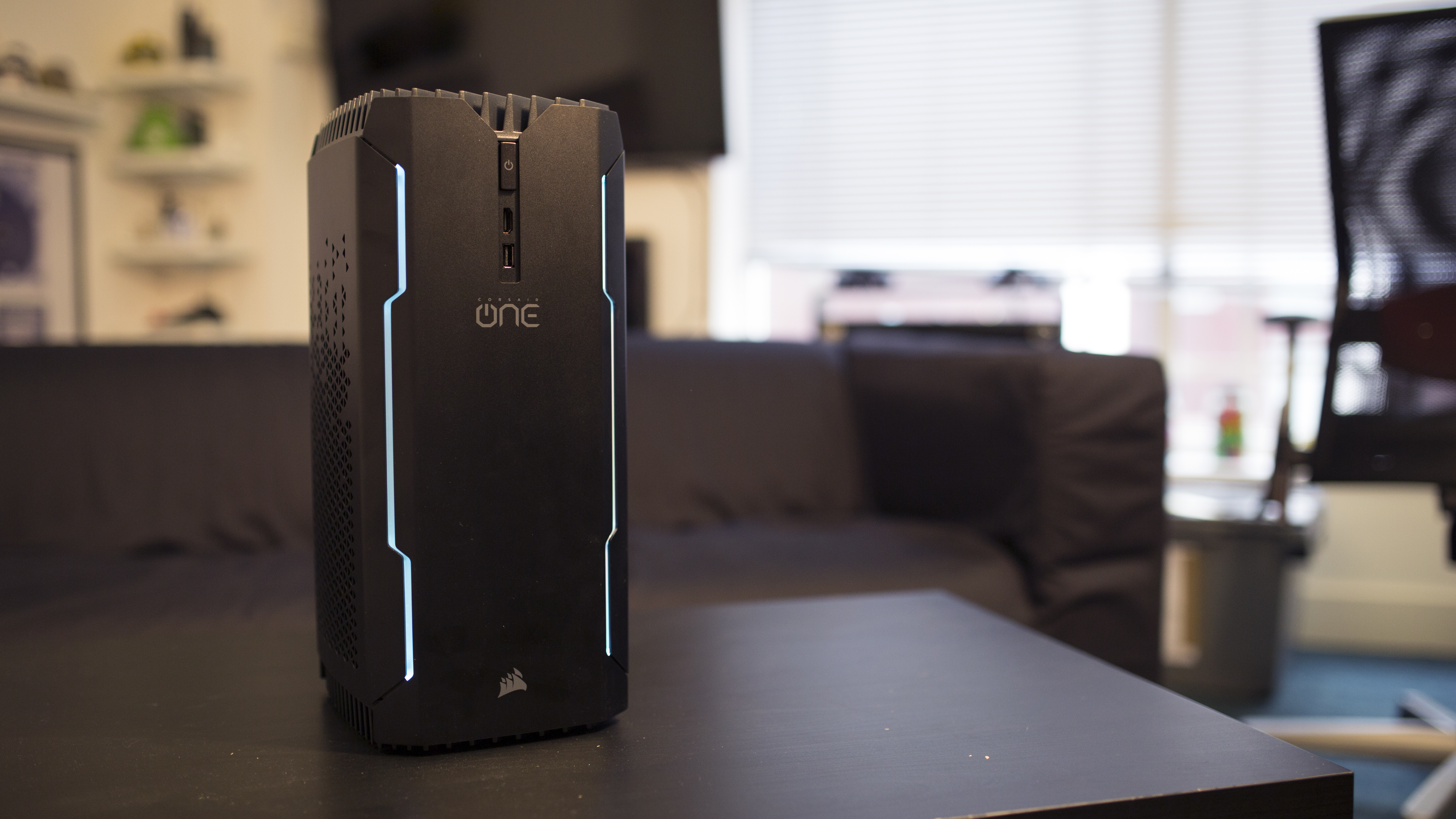 The Corsair One desktop PC.