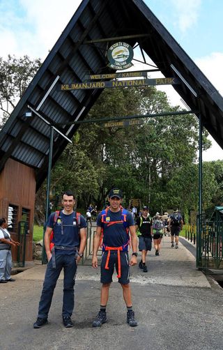 Alberto Contador and Bruno Pires