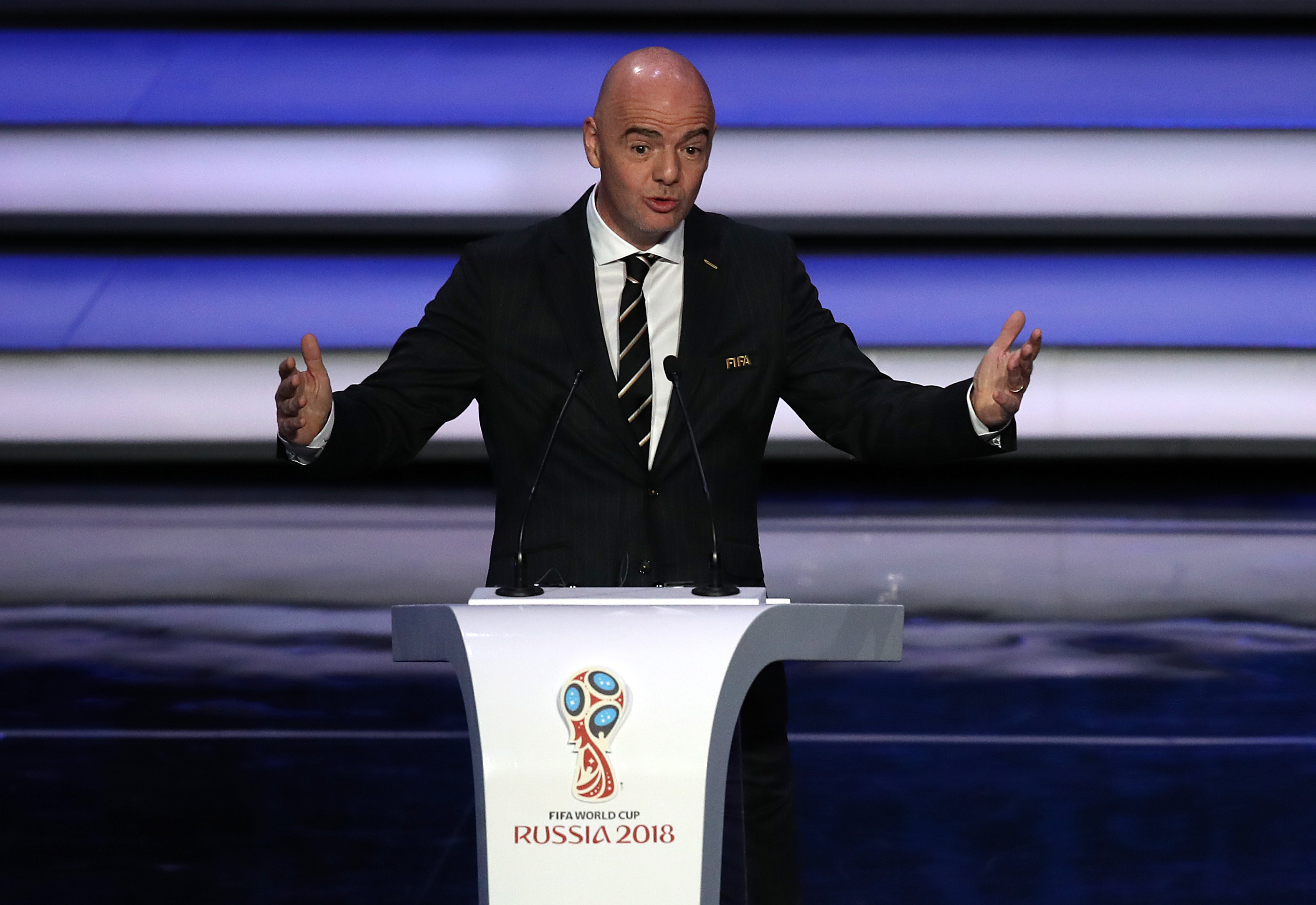 Infantino has gone into self-isolation after contracting the virus