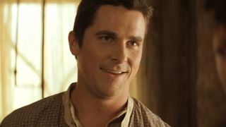 A smirking Christian Bale in The Prestige
