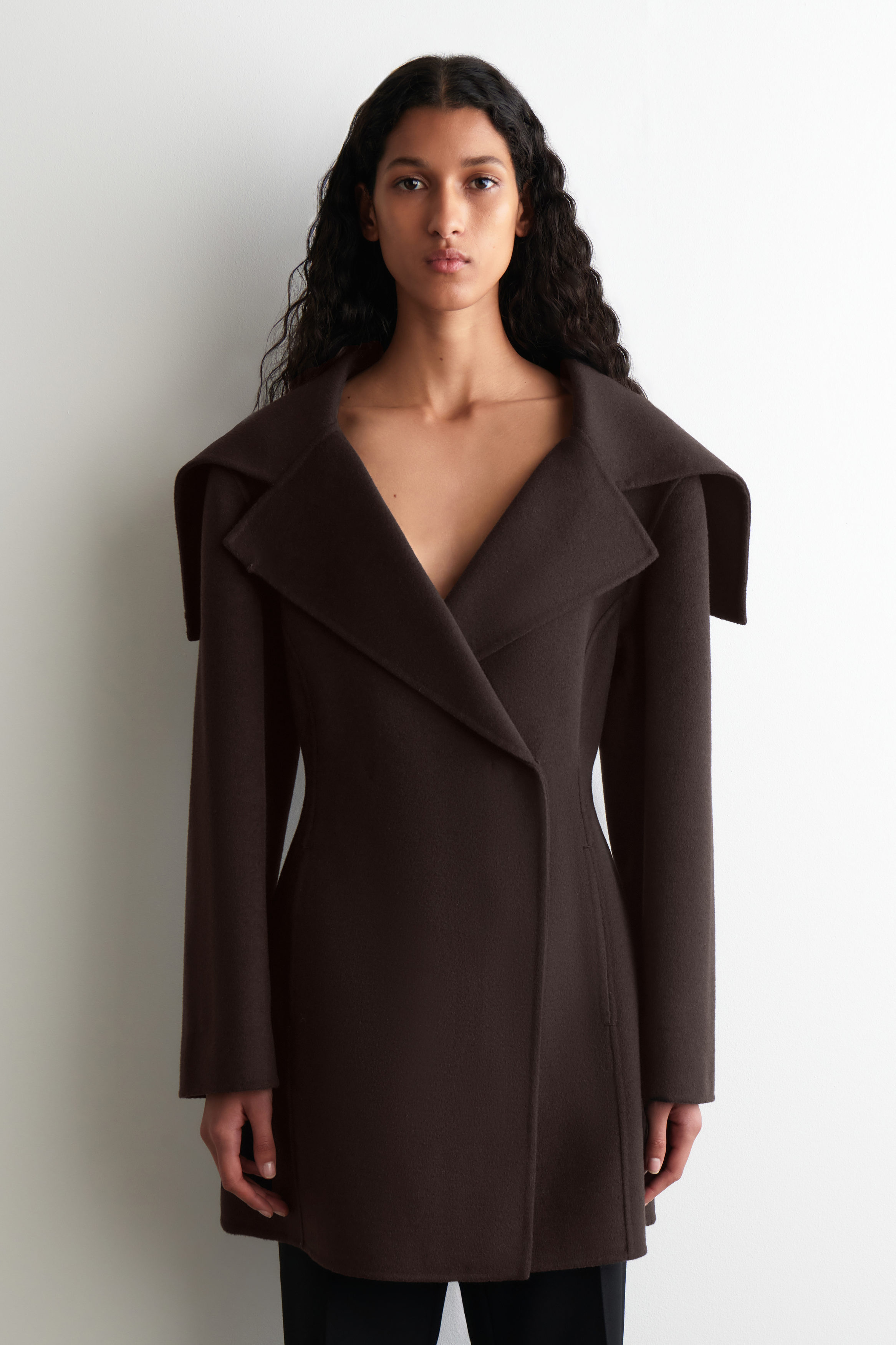 Sculpted Double-Faced Wool Coat