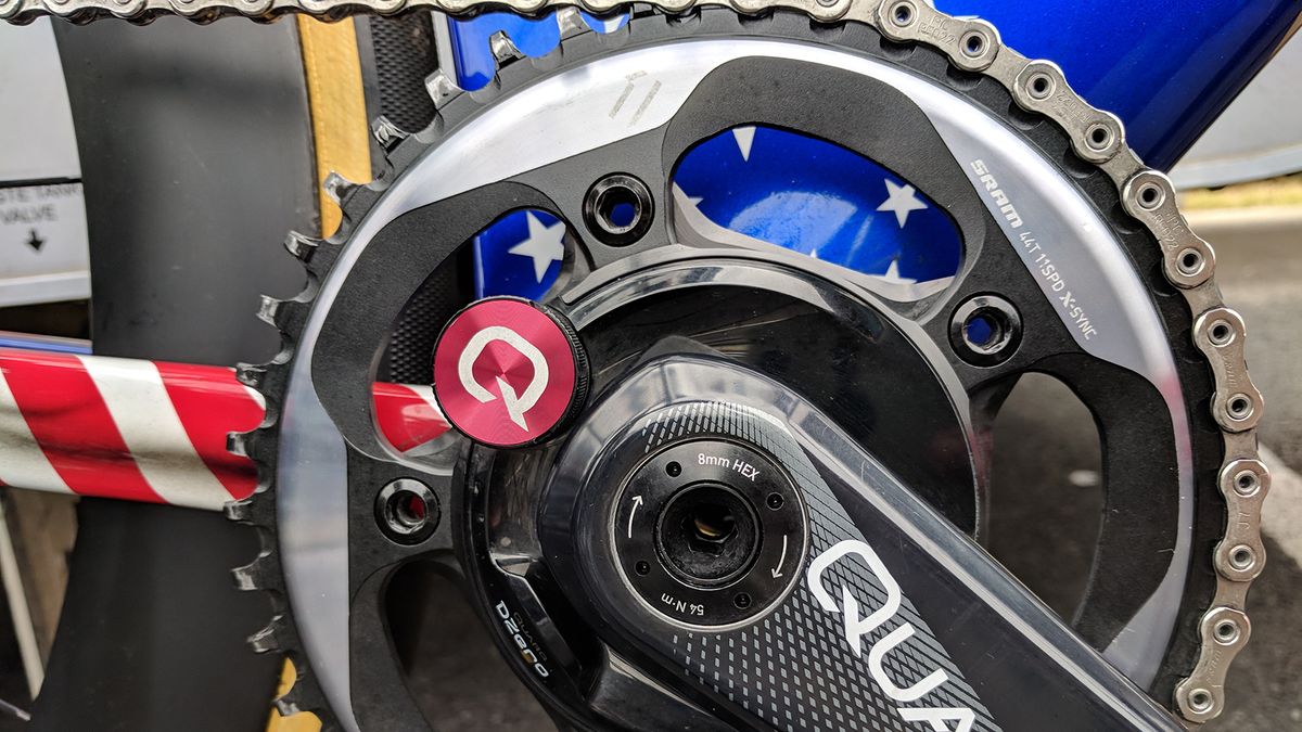Larry Warbasse's spare bike had a much smaller 44T front chainring