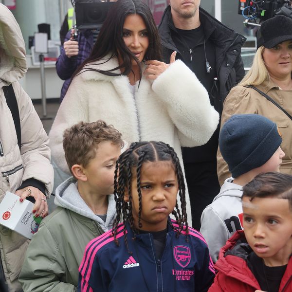 Kim Kardashian Scolds Son Saint, 7, When He Gives the Middle Finger to the Paparazzi