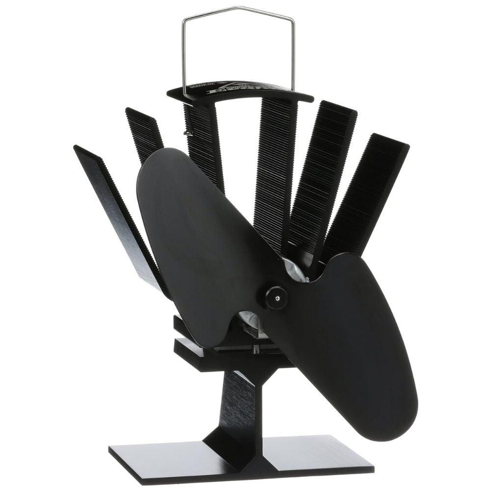 Ecofan Original Mini, 815CAXBX, 2 blade stove fan cut out on white background