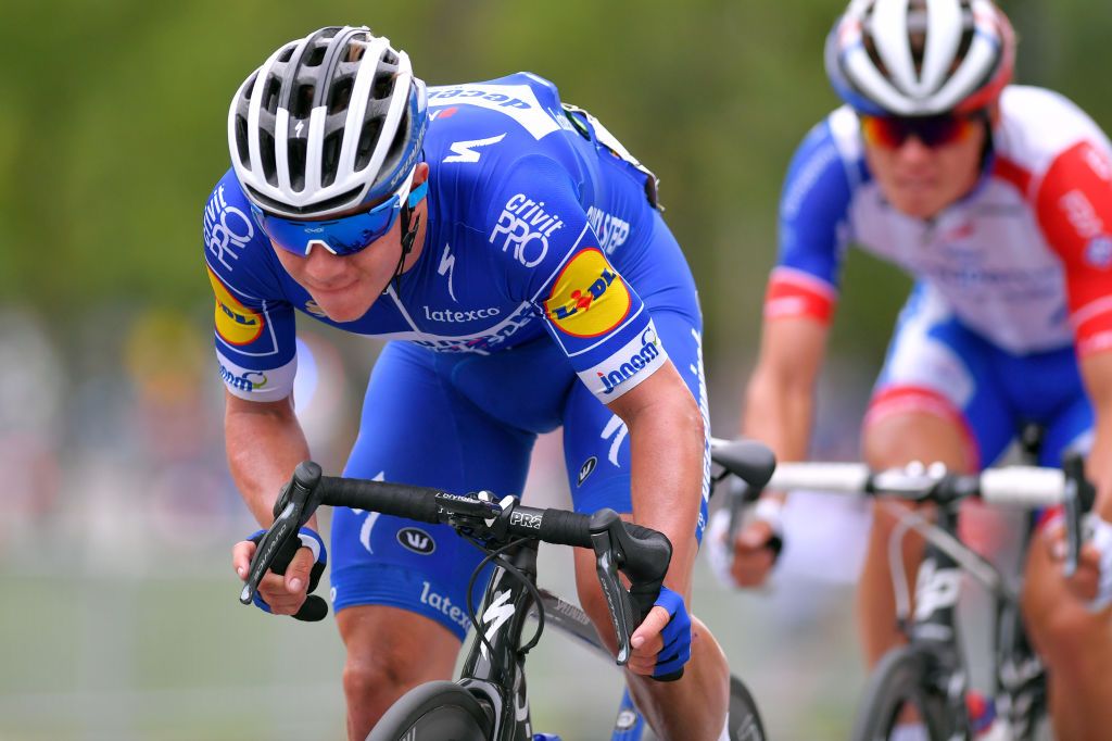 Deceuninck-QuickStep&#039;s Remco Evenepoel at the 2019 GP Cycliste de Montréal