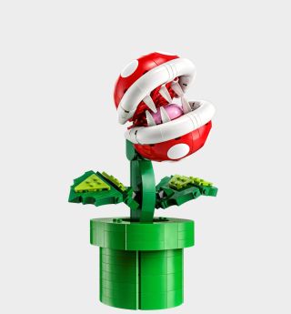 Lego Piranha Plant against a plain background