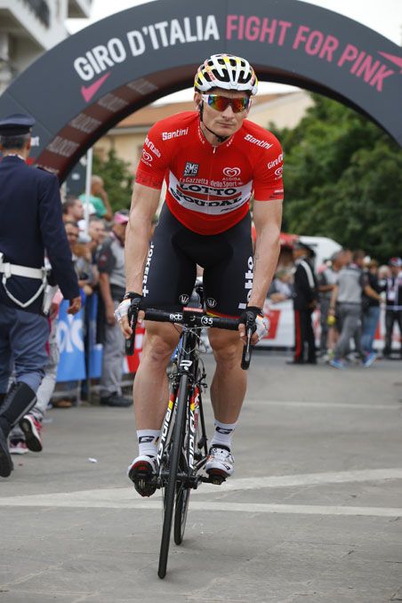 Andr&eacute; Greipel in the red jersey