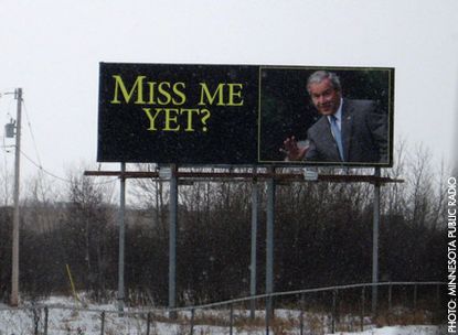 George W Bush - &#039;Miss Me Yet?&#039; poster