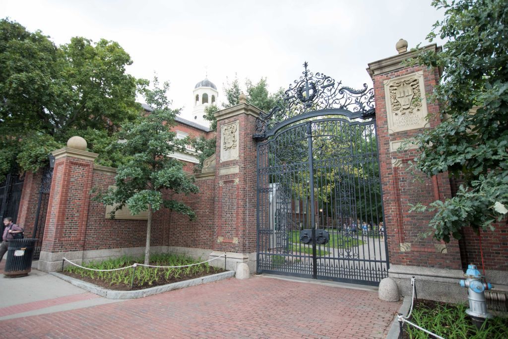 Closed gates at Harvard University