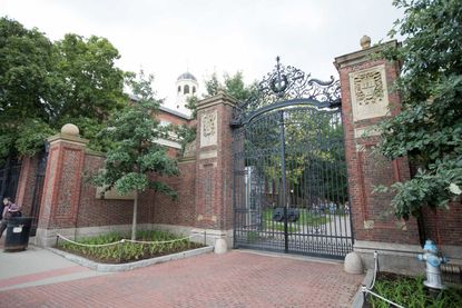 Closed gates at Harvard University