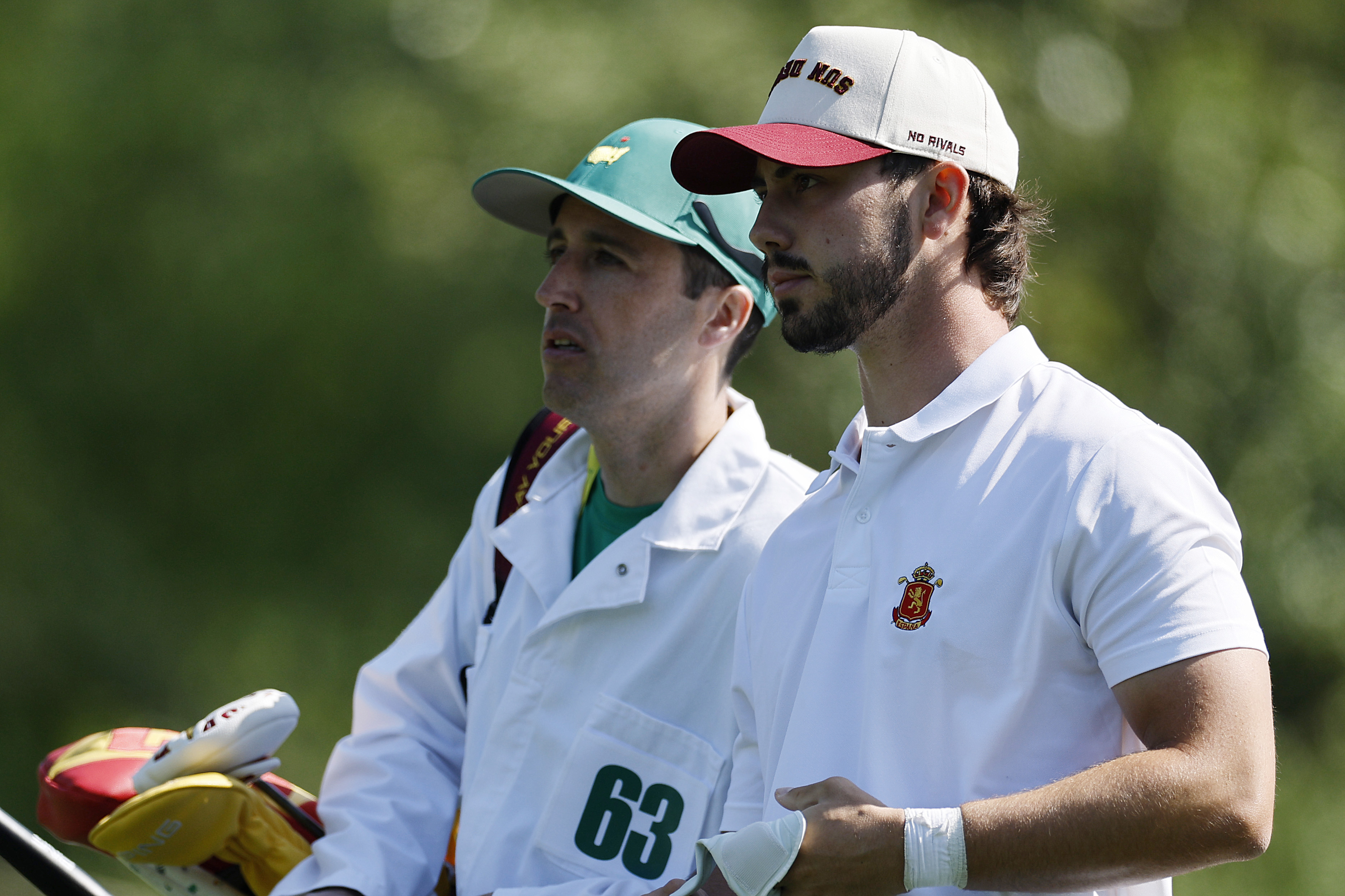 Jose Luis Ballester walks down the fairway at The Masters