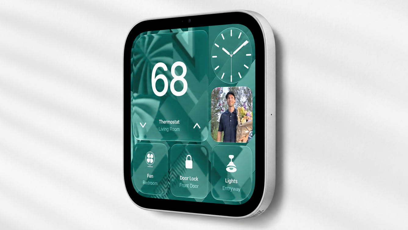 Apple HomeView on wall