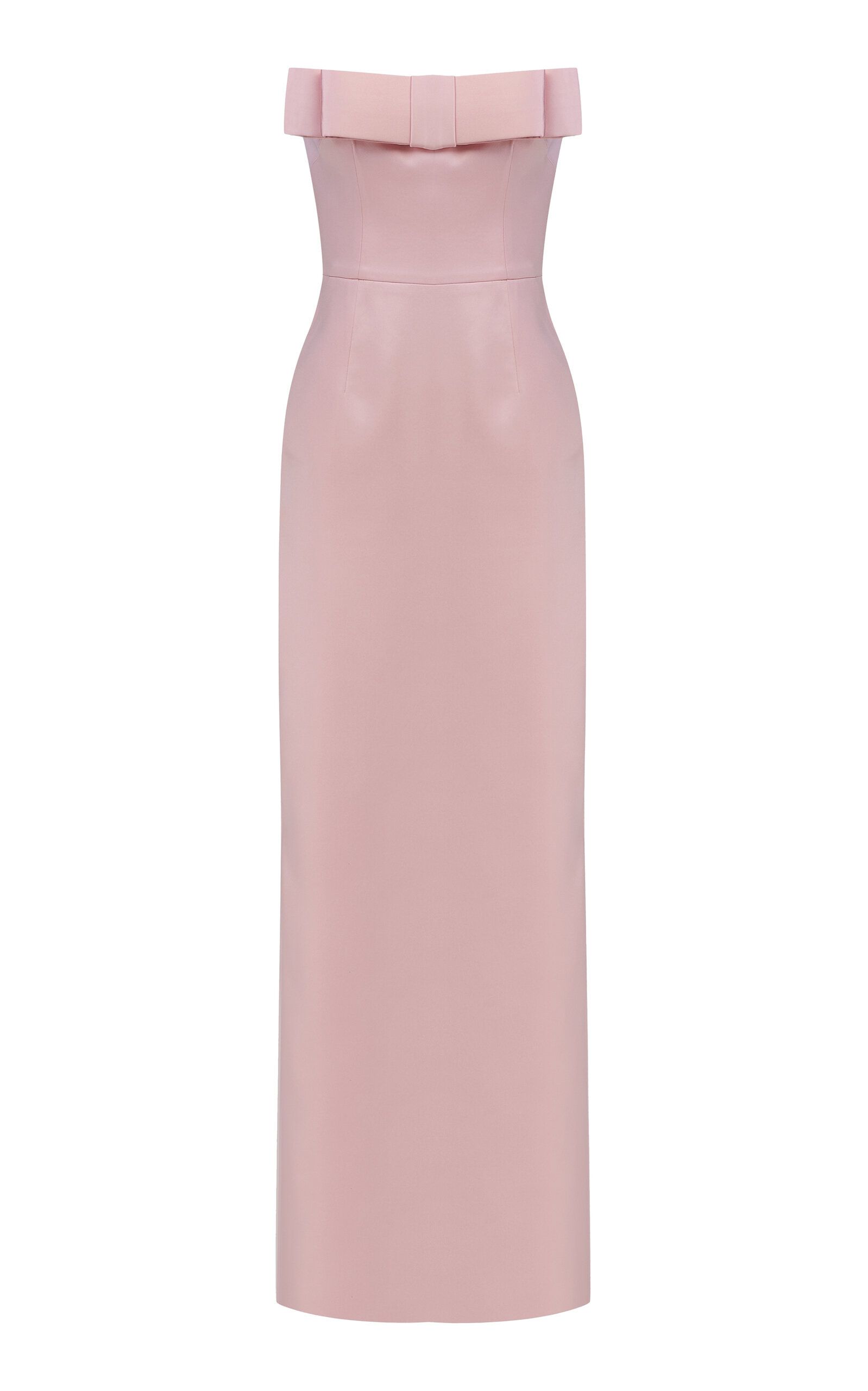 Sisu Bow-Detailed Satin Maxi Dress