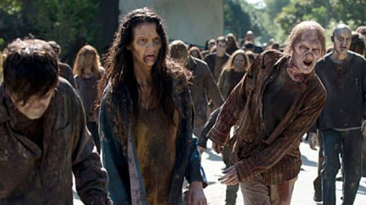 An example of the types of walkers in The Walking Dead.