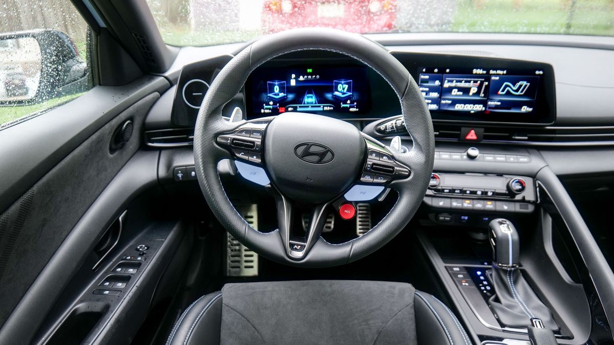 2025 Hyundai Elantra N test drive review pros and cons.