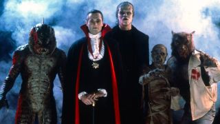 Creature from the Black Lagoon, Dracula, Frankenstein, Mummy and Wolfman in The Monster Squad