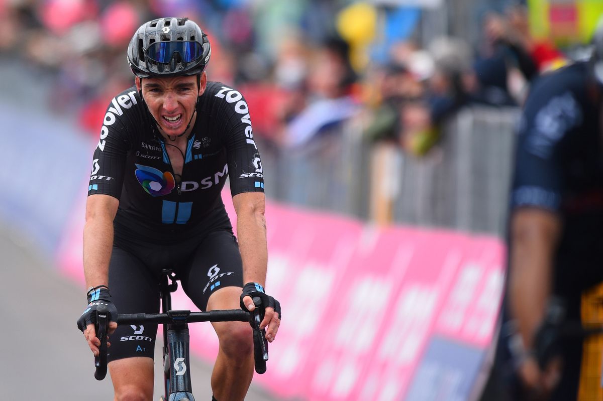 Giro d&#039;Italia 2021 - 104th Edition - 20th stage Verbania - Valle Spluga - Alpe Motta 164 km - 29/05/2021 - Romain Bardet (FRA - Team DSM) - photo Dario Belingheri/BettiniPhotoÂ©2021