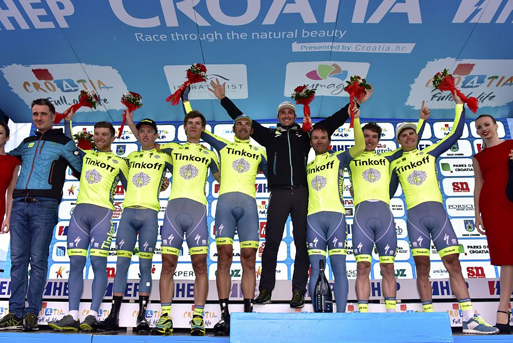 Tinkoff win the team time trial at Tour of Croatia