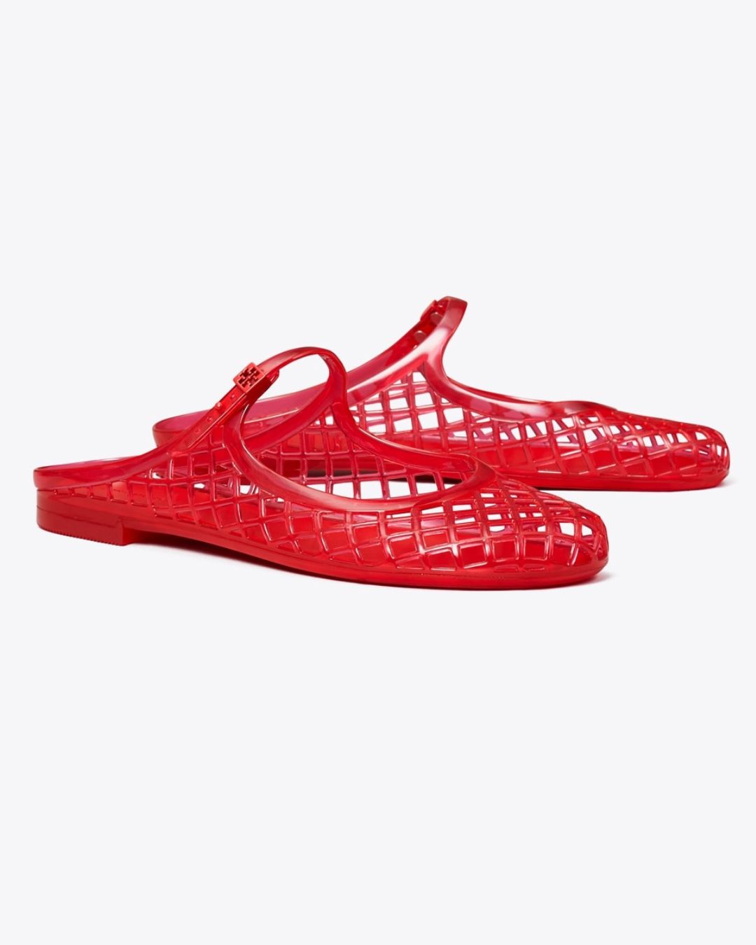 tory burch red jelly sandals
