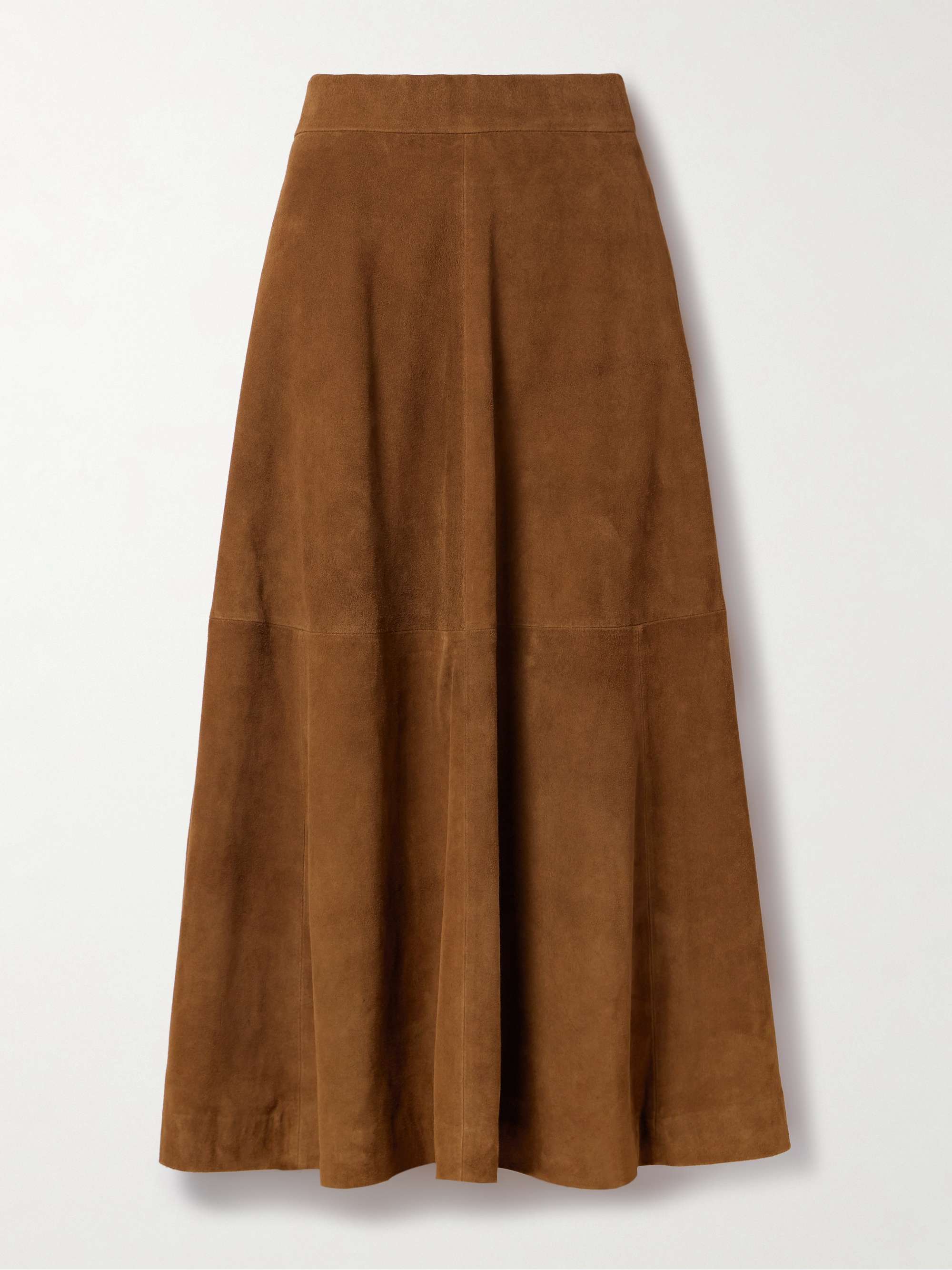 Suede Midi Skirt