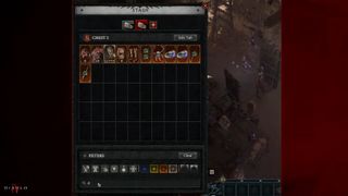 Diablo 4 new stash showing filters and search function