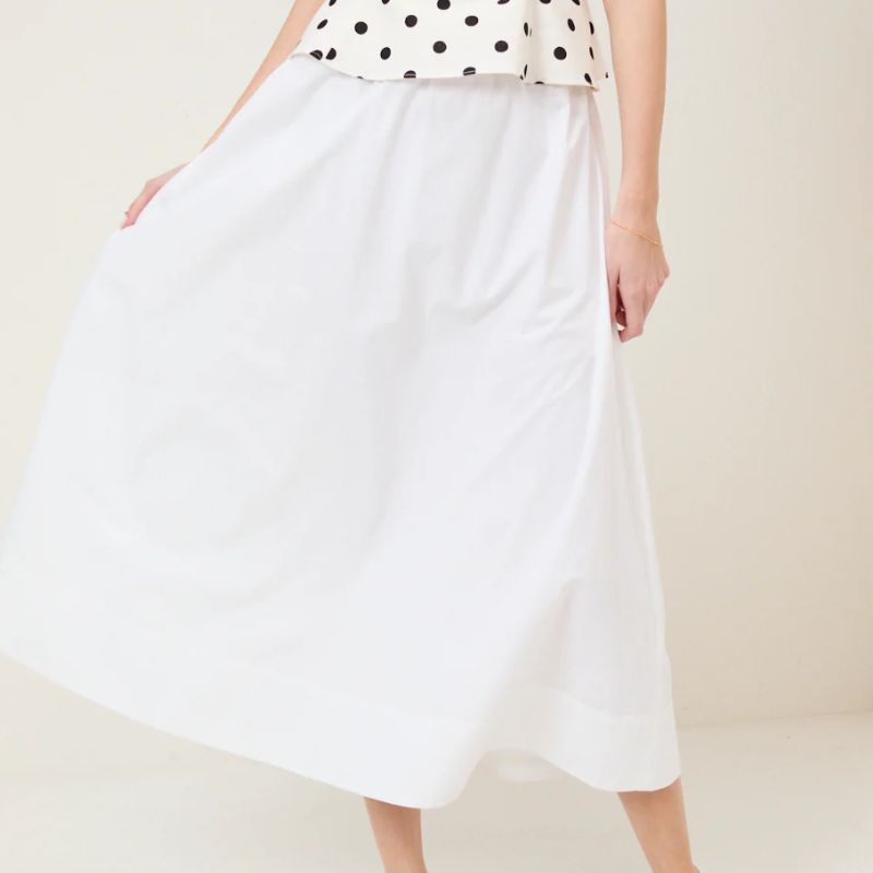 Nobody's Child, white midi skirt