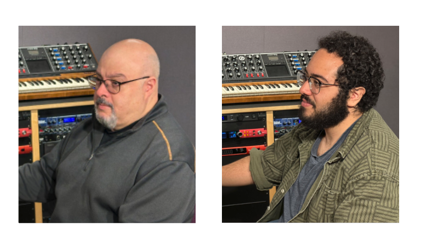 (Left) Bruno Caruso, Design and Integration manager; Allan Santos, assistant manager of Post Production Facilities