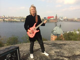 A photo of Swedish guitarist Janne Schaffer, circa 2020. Schaffer has performed on more than 5,000 records in Sweden and America, including his own solo works