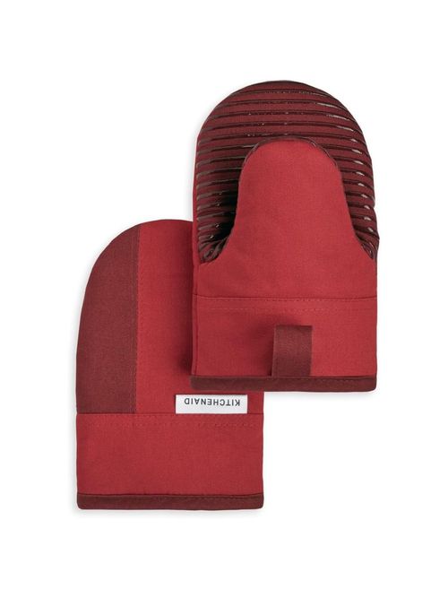 Beacon Mini Oven Mitt Set in Passion Red/Bordeaux