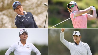 Lexi Thompson, Leona Maguire, Jin Young Ko and Rose Zhang