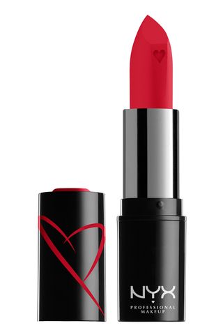 NYX Professional Makeup Shout Loud Satin Lipstick in True Red - best red lipstick
