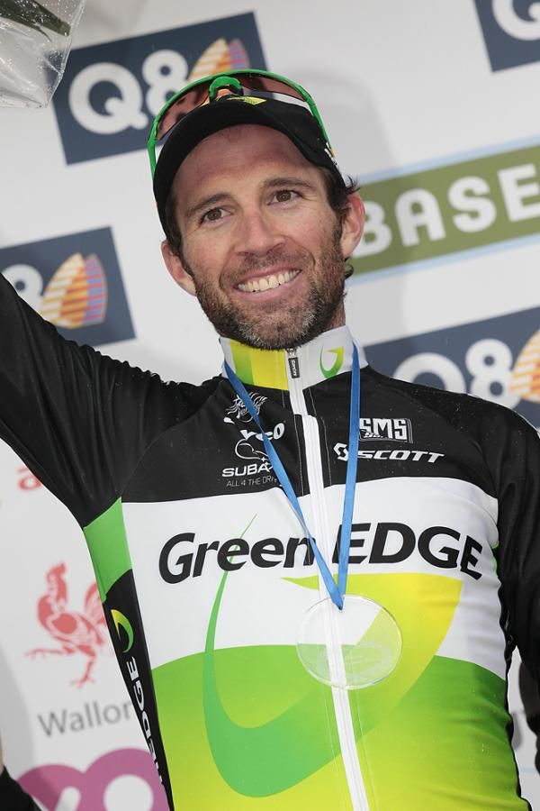 Michael Albasini (GreenEdge) continued a fine spring with a second place in Fleche Wallonne 2012