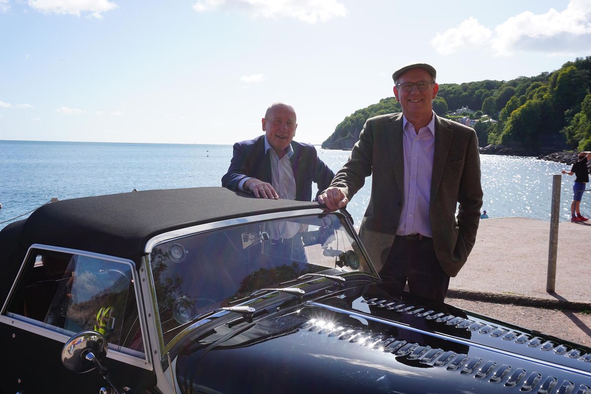 Peter and Chris at the seaside