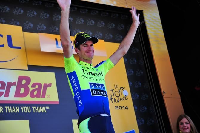Michael Rogers gave Tinkoff-Saxo its second stage win of the 2014 Tour de France