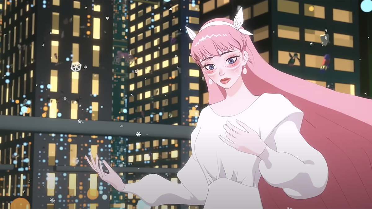 A still from the anime film Belle