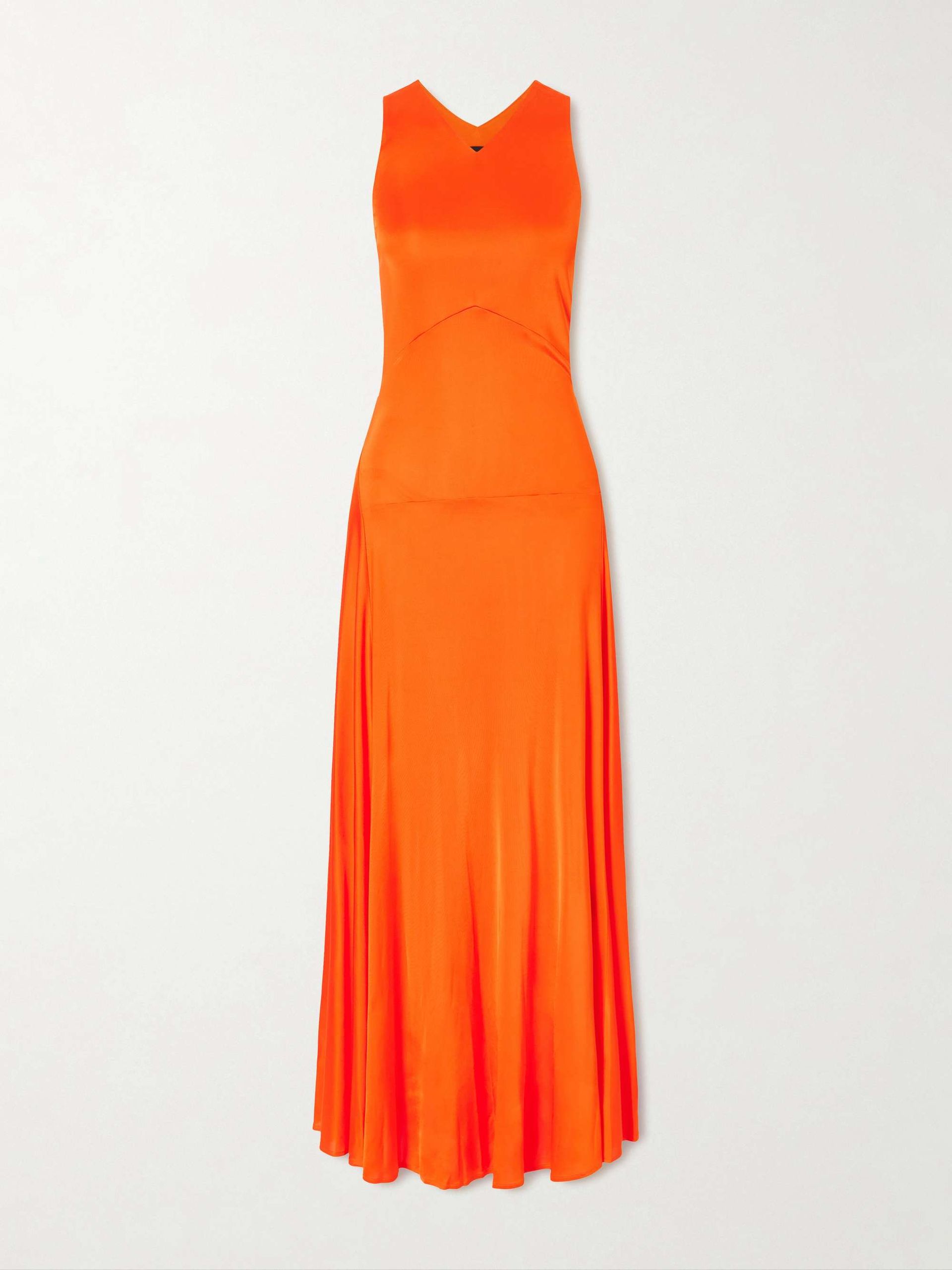 Naia Satin-Jersey Maxi Dress