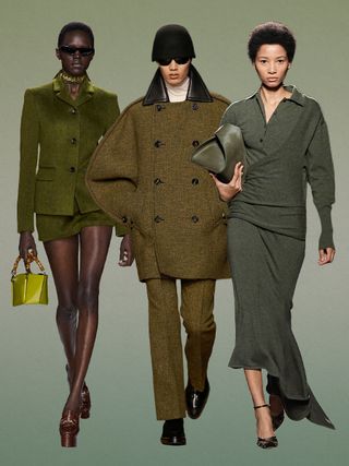models on the fall/winter 2024 runway