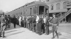 Rounding up Germans during World War I