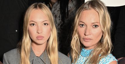 kate and lila moss attend fashion week