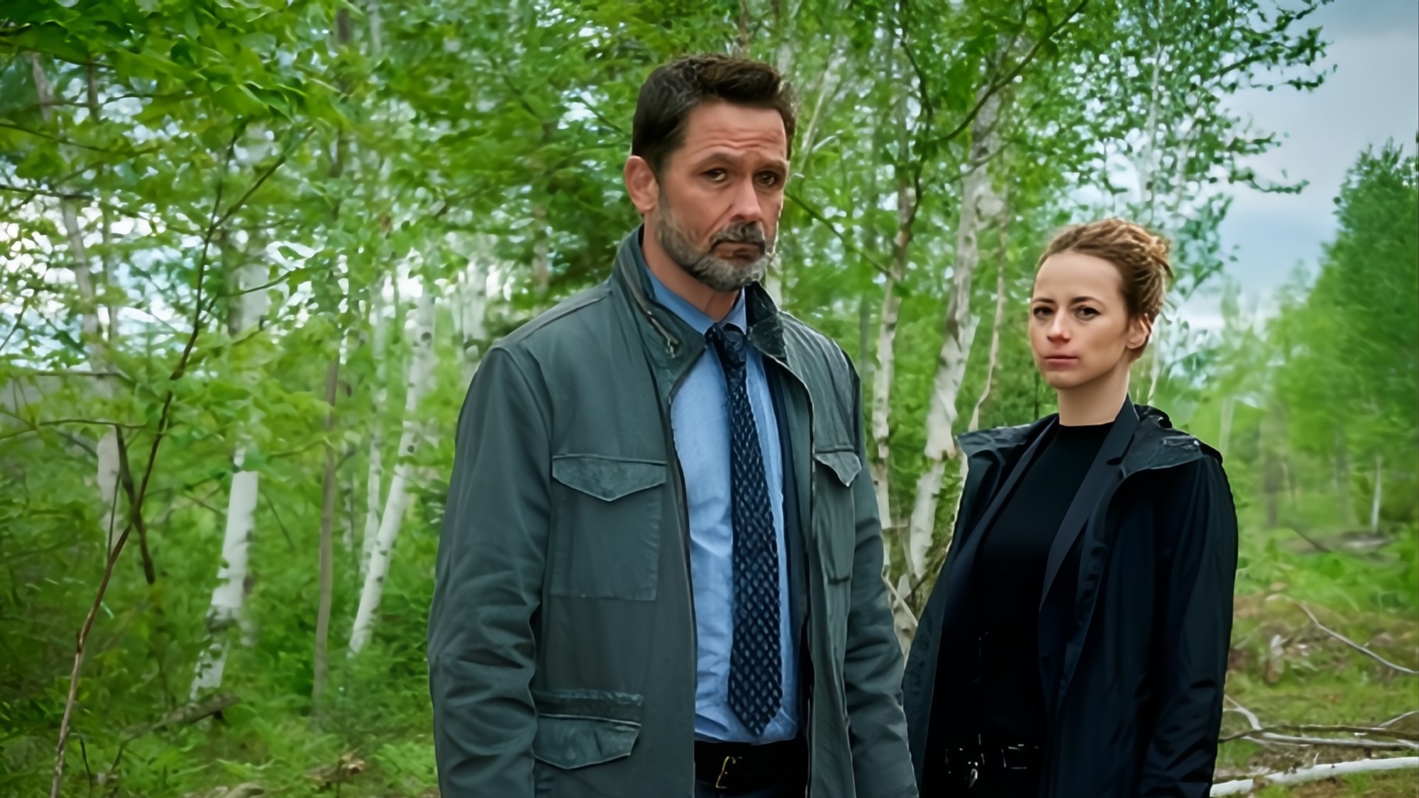 Billy Campbell and Karine Vanasse in Cardinal