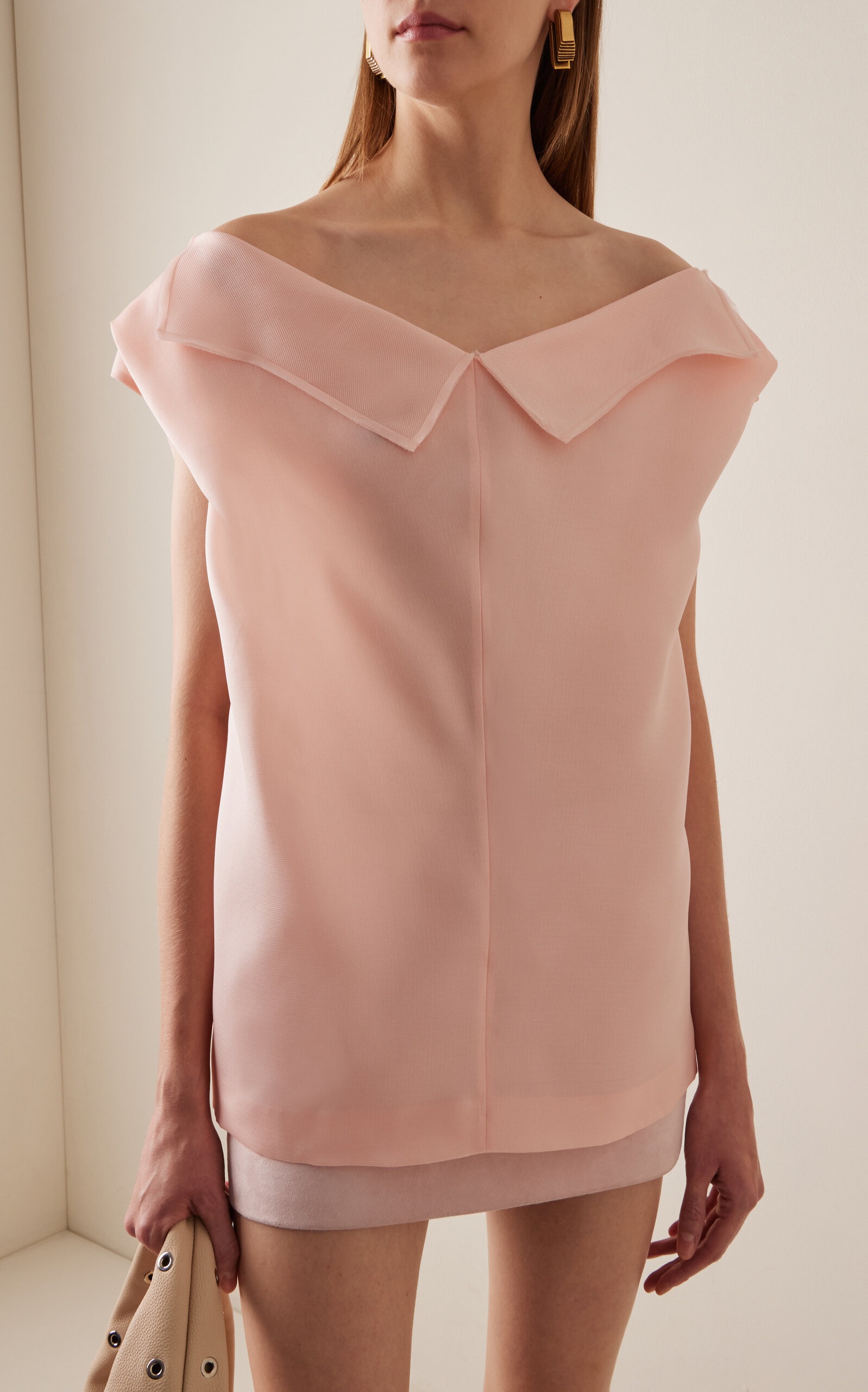 Selly Draped Silk Top