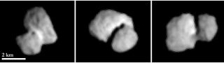 Three Images of Comet 67P/Churyumov-Gerasimenko 